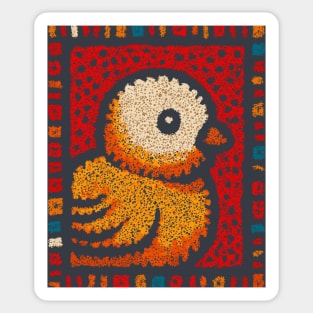 Chirpy Baby Chick | Geometric Pop Art Sticker